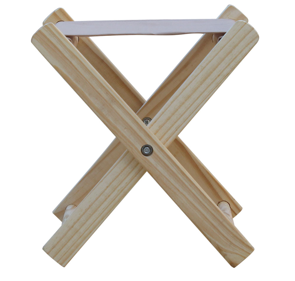 Kit 2 Banquinho de Madeira Banqueta Pescador-Branco