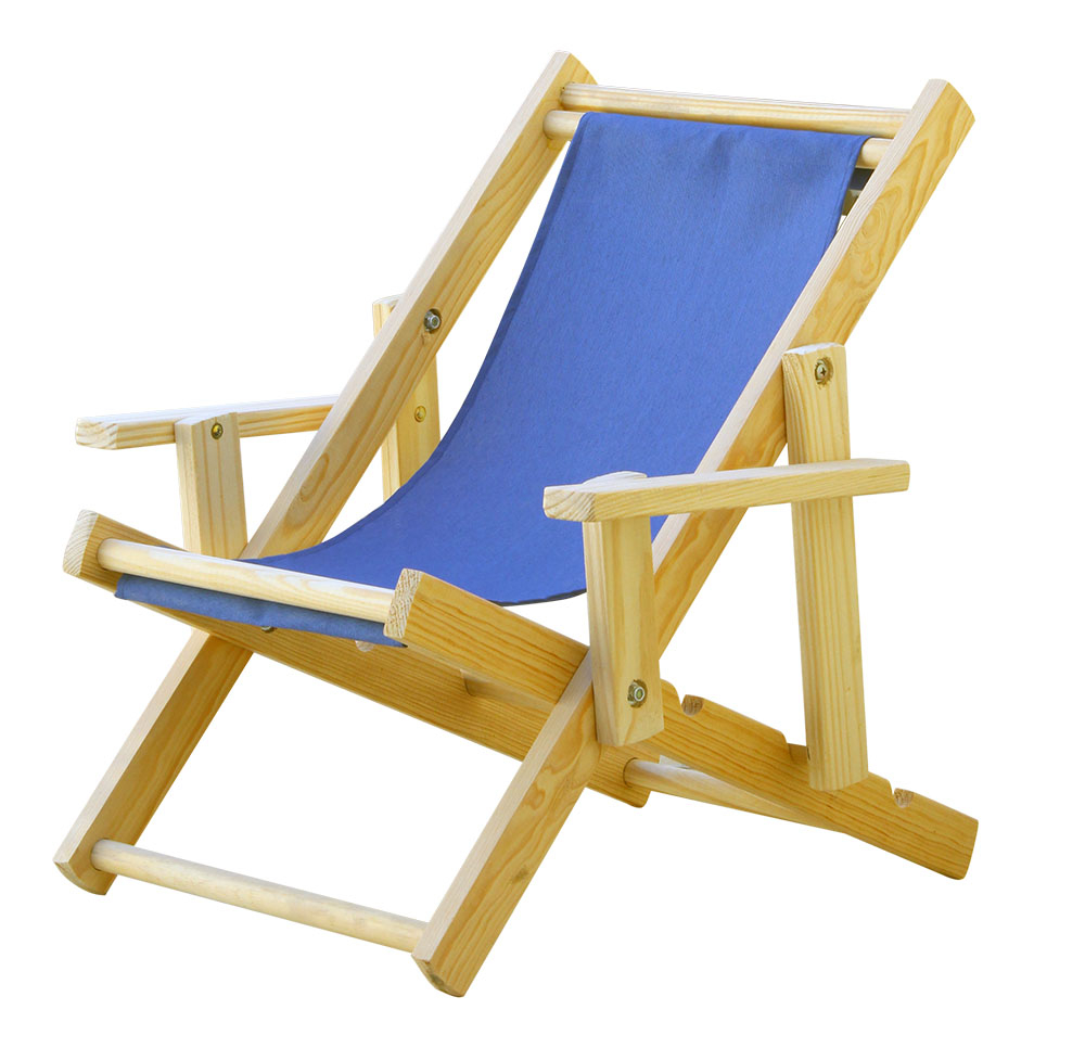 Kit 2 Espreguiçadeiras Adulto e Infantil-Azul