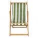 Kit 3 Cadeira Espreguiçadeira Dobrável S/B-L Verde/Branco