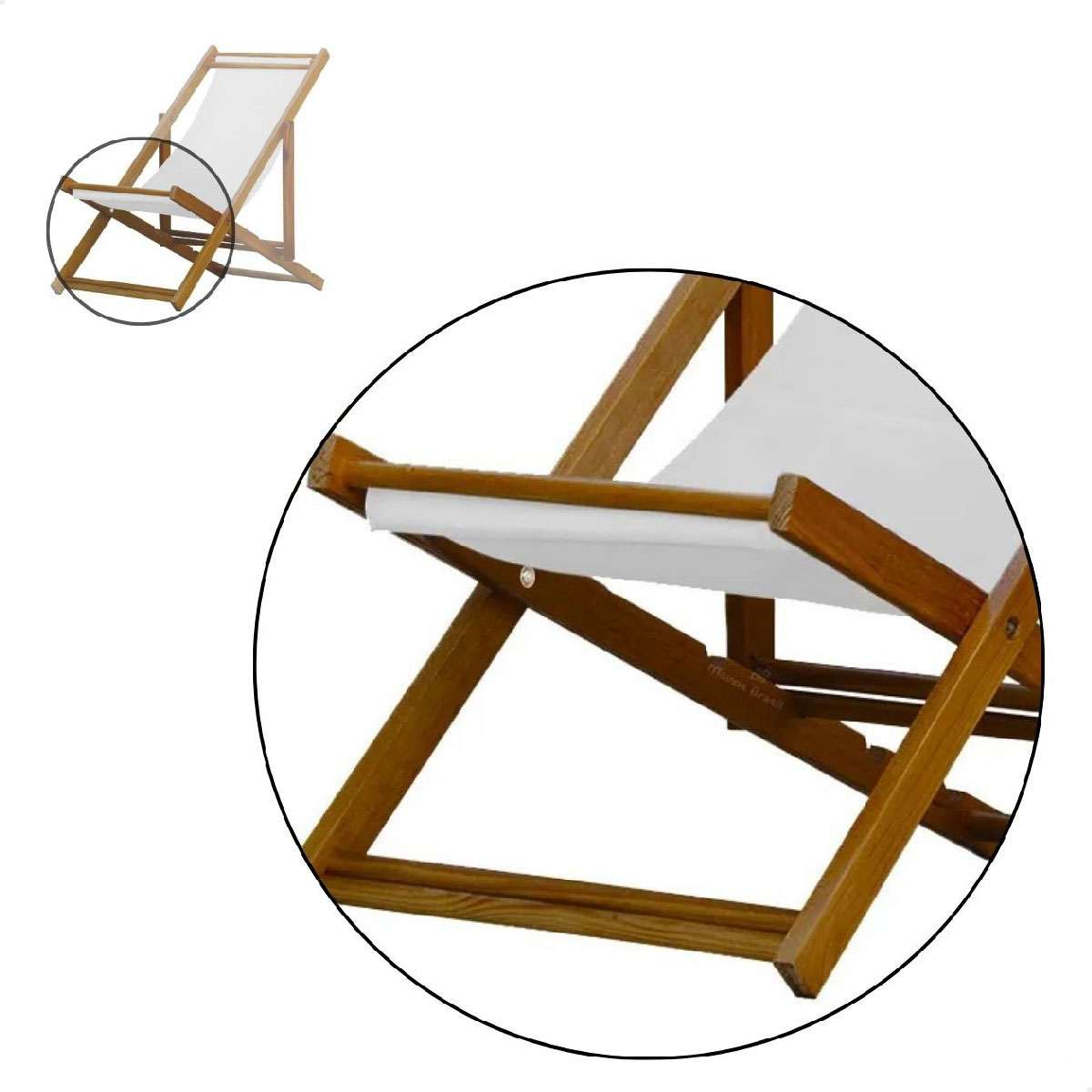 Kit 3 Espreguiçadeira Preguiçosa Dobrável Mel SB-Azul