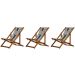 Kit 3 Espreguiçadeira Preguiçosa Dobrável Mel SB-Jornal