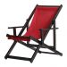 Kit 3 Espreguiçadeiras Dobrável Black CB-Vermelho