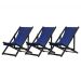 Kit 3 Espreguiçadeiras Dobrável Black SB-Azul Marinho