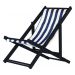 Kit 3 Espreguiçadeiras Dobrável Black SB-L Azul/Branco