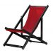 Kit 3 Espreguiçadeiras Dobrável Black SB-Vermelho