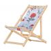 Kit 4 Cadeira Espreguiçadeira Dobrável S/B-Cinza Floral