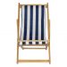 Kit 4 Cadeira Espreguiçadeira Dobrável S/B-L Azul/Branco