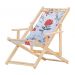 Kit 4 Espreguiçadeiras Preguiçosa Dobrável C/B-Cinza Floral