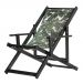 Kit 5 Espreguiçadeiras Dobrável Black CB-Folhas Verdes