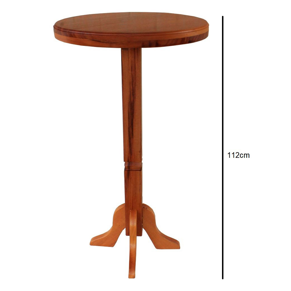 Mesa Bistrô 60x60 cm em Madeira Maciça - Natural