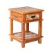 Mesa Cabeceira 40 cm 1 Gaveta Madeira de Demolição Pátina