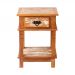 Mesa Cabeceira 40 cm 1 Gaveta Madeira de Demolição Pátina