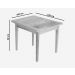 Mesa De Jantar 1 x 1 M Madeira Demolição Com Pátina