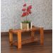 Mesa de Centro 60 x 30 cm Madeira de Demolição Ripada Natural