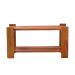 Mesa de Centro 60 x 30 cm Madeira de Demolição Ripada Natural