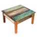 Mesa de Centro 60x60cm Madeira Maciça com Pátina