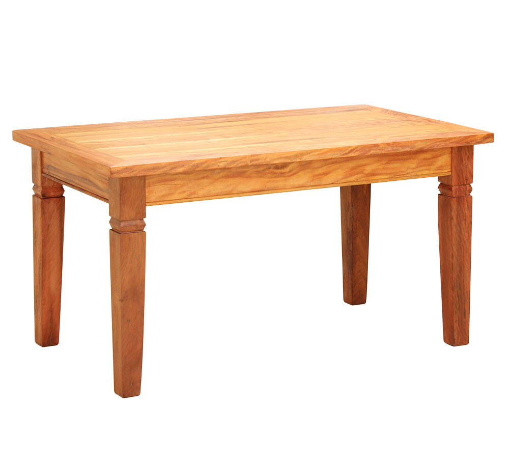 Mesa de Jantar 1,5 M em Madeira de Demolição Natural