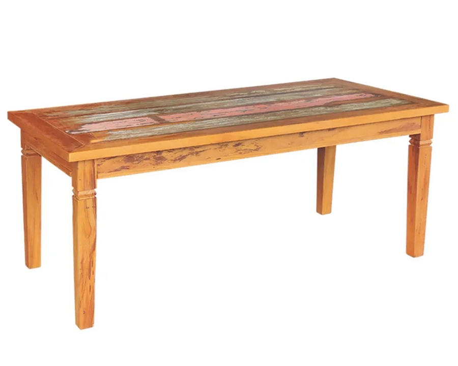 Mesa de Jantar 2,5 M Madeira de Demolição Pátina