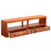 Rack Aparador Elegance 2,4M 2 Gavetas Madeira Maciça com Pátina