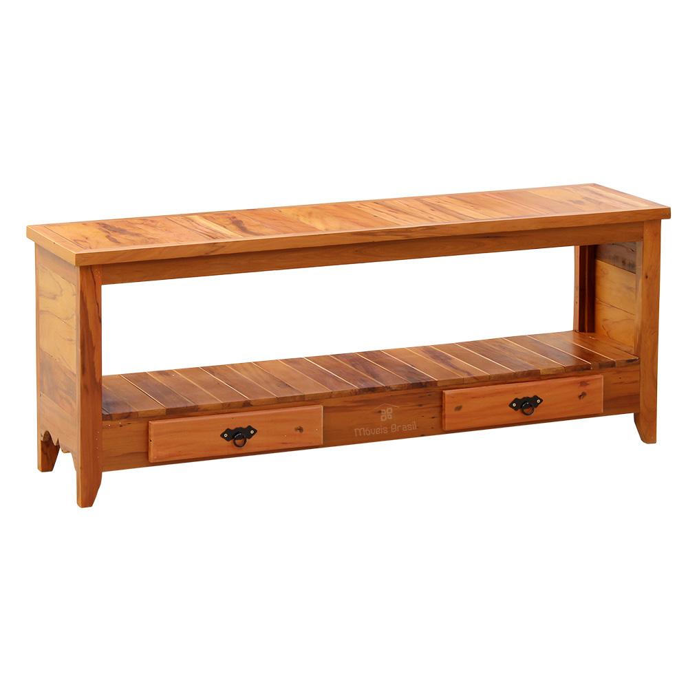 Rack Aparador Ripada 1,5 M Madeira Maciça - Natural