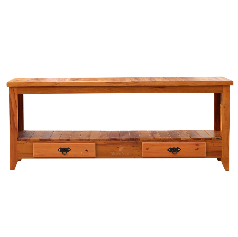 Rack Aparador Ripada 1,5 M Madeira Maciça - Natural