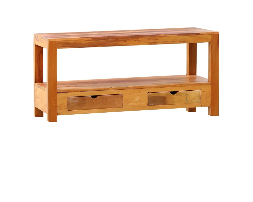 Rack Ilha 2 Gavetas Natural Premium