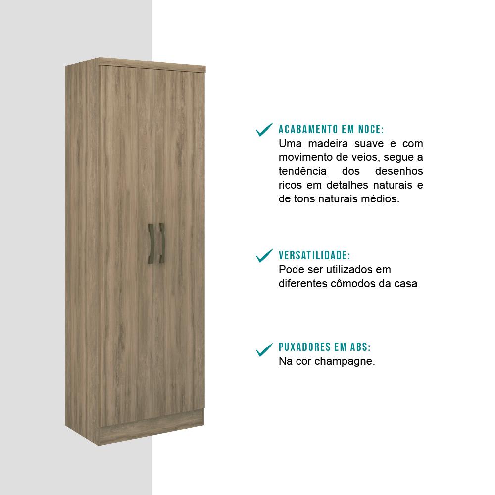 Armário Cozinha 2 Portas Noce