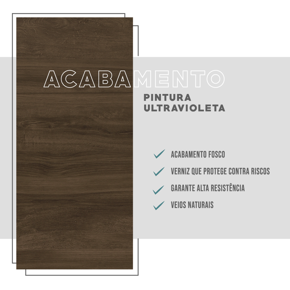 Armário Utilitário Multiuso 2 Portas Madeira Clara Carraro
