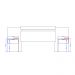 Cabeceira Casal Extensível e Mesa Lateral 1114 Carraro - Legno