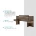 Cabeceira Casal Extensível e Mesa Lateral Madeirada Carraro