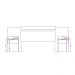 Cabeceira Casal Extensível e Mesa Lateral Madeirada Carraro