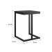 Conjunto 2 Banquetas Sala de Jantar Tubo Preto Madeirado Preto