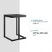 Conjunto 2 Banquetas Sala de Jantar Tubo Preto Madeirado Preto