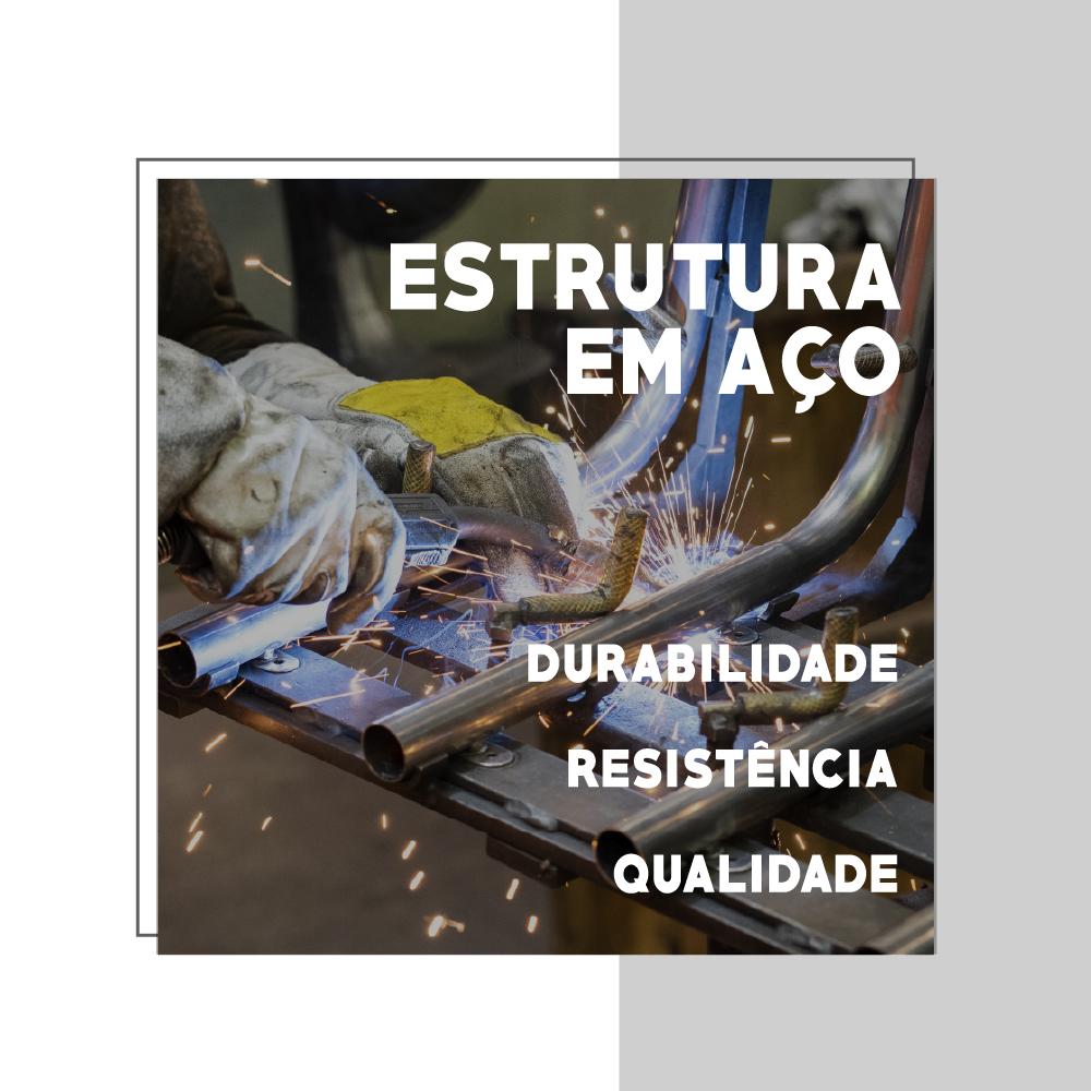 Conjunto 2 Banquetas Sala de Jantar Tubo Preto Madeirado Preto