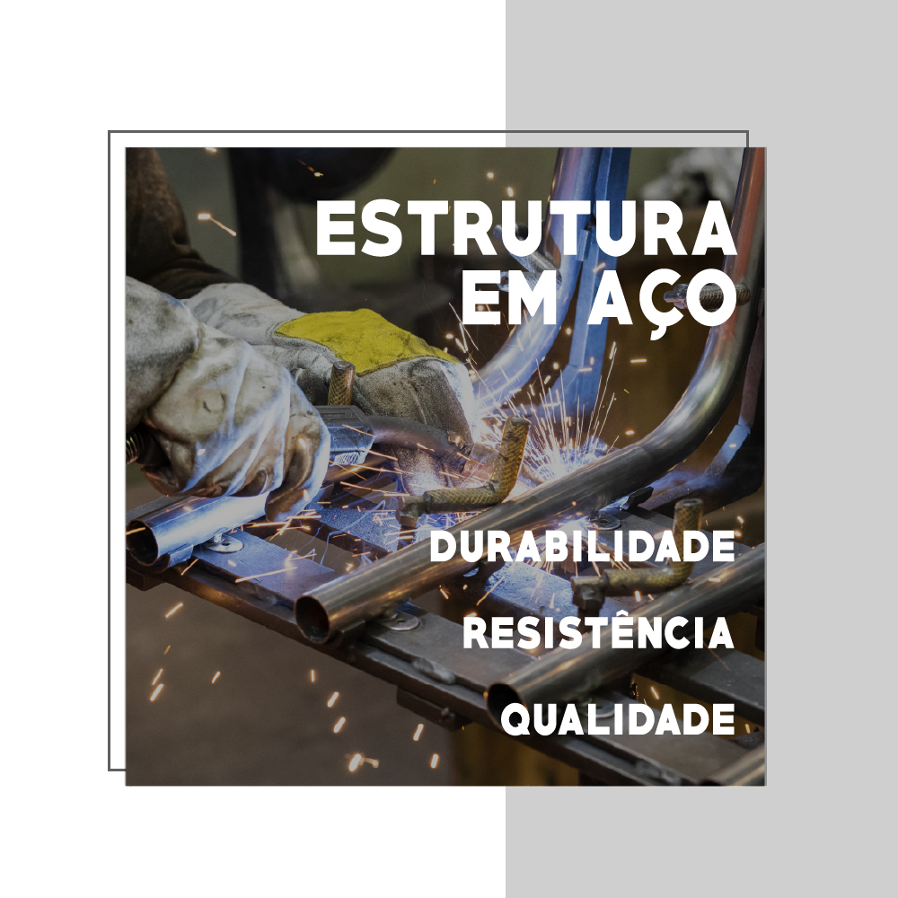 Conjunto 2 Banquetas Tubo Branco Napa Branca Carraro