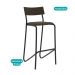 Conjunto 2 Banquetas Tubo Preto Tecido Ônix Carraro