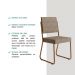 Conjunto 2 Cadeiras de Jantar 1736 Carraro Caramelo/Rose