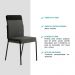 Conjunto 2 Cadeiras de Jantar Duo 1739 Carraro Grafite/Preto