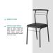 Conjunto 4 Cadeiras de Jantar 1708 Carraro Preto