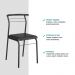 Conjunto 4 Cadeiras de Jantar 1708 Carraro Preto