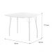 Conjunto Mesa Extensível com 4 Banquetas Branco Carraro