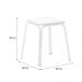 Conjunto Mesa Extensível com 4 Banquetas Branco Carraro