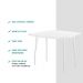 Conjunto Mesa Extensível com 4 Banquetas Branco Carraro