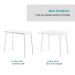 Conjunto Mesa Extensível com 4 Banquetas Branco Carraro