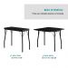 Conjunto Mesa Extensível com 4 Banquetas Preto Carraro