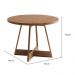 Conjunto Sala de Jantar Déli 4 Cadeiras Carraro Areia/Rose/Nogal