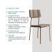 Conjunto Sala de Jantar Fontana 4 Cadeiras Carraro Areia/Rose/Nogal