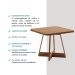 Conjunto Sala de Jantar Fontana 4 Cadeiras Carraro Areia/Rose/Nogal