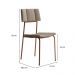 Conjunto Sala de Jantar Los Angeles 6 Cadeiras Carraro Areia/Rose/Nogal