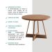 Conjunto Sala de Jantar Nairóbi 4 Cadeiras Carraro Areia/Rose/Nogal